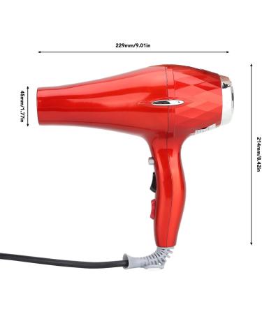 BTSEURY 1600 1800w Hair Dryer High Power Low Noise Fast Drying Professional Blow Dryer for Home Salon US Plug 110V (Chinese Red) US Plug 110V Chinese Red - Buy Online on SooperMarket.com