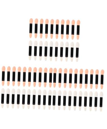 Baluue 60 Pcs Brush Eyeshadow Double Head Eyeshadow Brushes Eye Shadow Sponge Applicator