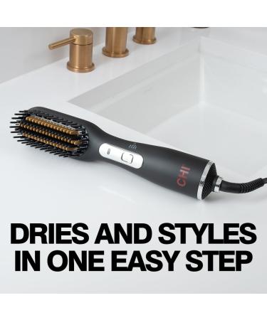 CHI 3-in-1 Hot Smoothing Dryer Brush | Smooth Shiny Blowout & Frizz Control | Detangles Hair & Seals Moisture | Cruelty-Free International Shipping - Buy Online on SooperMarket.com