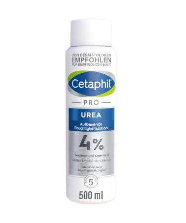 Cetaphil per urea 4% build -up moisture lotion 500ml for dry rough skin on the body smoothed and hydrated intensely increases the water content of the skin with 4% urea and lactate 500 ml (1 Pack)