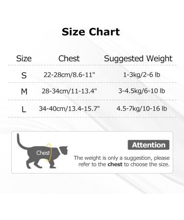HEYWEAN Cat Harness and Leash Set - Escape Proof Kitten Harness for Outdoor Walking - Adjustable and Reflective - Dark Grey - Sizes S, M, L - Buy Online on SooperMarket.com