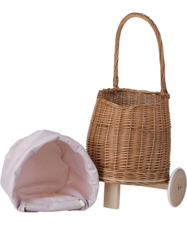 Buy e-Wicker 24 Willow Cart | Pink Basket Trailer for International Shipping - Buy Online on SooperMarket.com