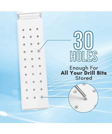 Makartt Nail Drill Bits Holder - 30 Holes Manicure Tools Organizer Stand (White) - Buy Online on SooperMarket.com