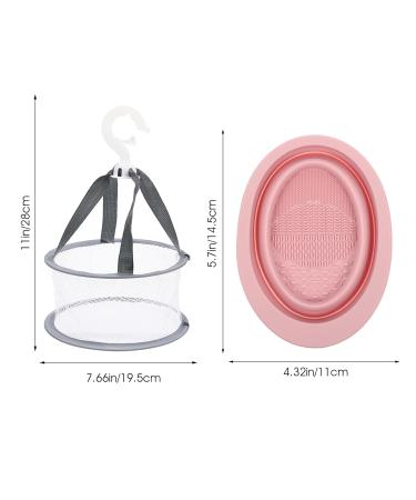 Buy Makeup Brush Cleaning Set - Silicone Cleaner Drying Hanger & Mat | International Shipping - Buy Online on SooperMarket.com
