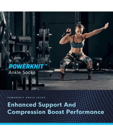 Copper Compression Ankle Sport Socks - 3 Pairs (Men & Women) - Small Size - Multicolor - Buy Online on SooperMarket.com