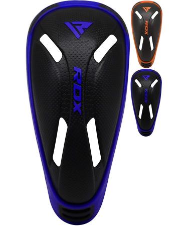 RDX Groin Cup for Muay Thai, MMA, Boxing and Training, Ventilated Protector Shield Support for Kickboxing, Martial Arts, Taekwondo, BJJ, Karate, Fighting, BJJ, Krav MAGA and Sparring Blue Standard
