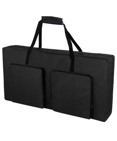 MUCITAGF Cornhole Carrying Case 4' x 2' Regulation Size Heavy Duty 600D Cornhole Board Bag with Extra Pockets, Adjustable Padded Shoulder Strap and Double Slide Zipper