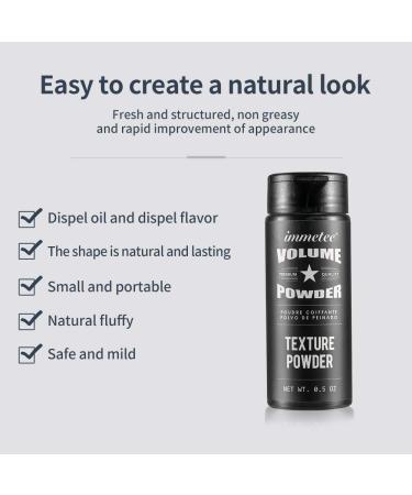 Immetee Hair Volume Powder | Texture Styling for Men & Women | Natural Matte Look & Root Lifting - 14g (0.5 oz - Buy Online on SooperMarket.com