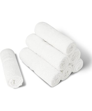 100% Cotton Washcloths 60 Pack | Highly Absorbent 400 GSM Face and Body Washcloth Bulk Pack | Soft Fingertip Towel for Bath Room | 12 x 12 Inches | White Pack of 60 - Buy Online on SooperMarket.com