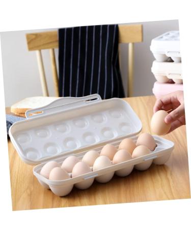 OSALADI 2pcs Storage Box Eggs Container with Lid Picnic Egg Carrier Easter Egg Tray Food Travel Shipping Box - Buy Online on SooperMarket.com