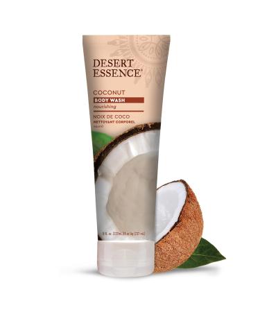 Desert Essence Coconut Body Wash 8 fl. oz. (Pack of 2) - Vegan & Cruelty-Free Hydrating Formula with Coconut & Jojoba Oil - Buy Online on SooperMarket.com