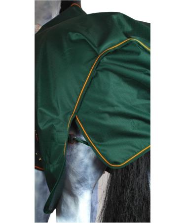 Marengos by Bucas - 1200D Stay-Dry Irish Turnout Blanket | Waterproof & Breathable | Green/Orange | Size 125cm - Buy Online on SooperMarket.com