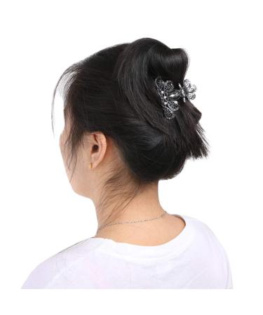 Kilofly 3pc Rhinestone Crystal Hair Clip Claw Barrettes Set for Women - 2 Small + 1 Medium - Buy Online on SooperMarket.com