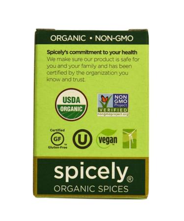 Spicely Organic Black Peppercorns - Gluten Free, 0.45 oz EcoBox (Pack of 1) - Buy Online on SooperMarket.com
