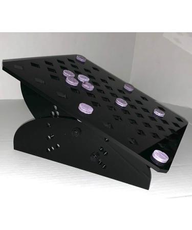Black Acrylic Adjustable Frag Rack and Skimmer Stand