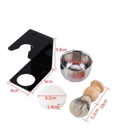 Classic Shaving Set for Men | Black Razor Holder Nylon Brush & Stainless Steel Bowl | Double-Sided Safety Razor | Luxury Grooming Kit - Buy Online on SooperMarket.com