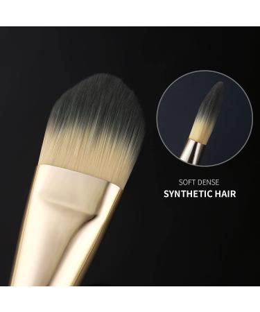 BEILI Foundation Brush Set for Liquid Mask Concealer - 2Pcs Flat Makeup Brushes for Liquid Cream & Powder Foundation - Premium Face Makeup Tools - Buy Online on SooperMarket.com