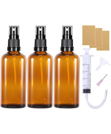Nuts ot nuts brown las bottle pharmacist bottle 100ml 3 piece of atropolitan spray bottle glass spray bottle empty perfume atmosphere bottles of spray bottles for filling portable for cosmetics oils 100ml 3stk