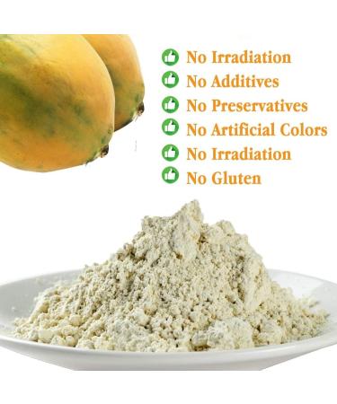 Plant Gift 100% Pure Papaya powder 100G/3.25oz Non-GMO Powder No Filler No additives Natural Papaya Powder Best Flavor for Smoothie Drinks Tea and Baking Adds Flavor and Taste 2UK-PO0008 - Buy Online on SooperMarket.com