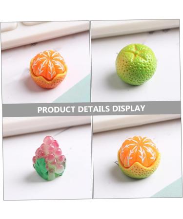 KOMBIUDA 24pcs Artificial Fruit Realistic Fruit Decoration Kitchen Wedding Decoration Jewelry Making Fruits Hair Clips Charm Fake Orange Kid Jewelry Resin Fruit Ornaments Child Lemon Mini - Buy Online on SooperMarket.com