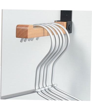 CIYODO Door Hook Closet Hooks for Wall Vinyl Siding Hooks Cement Over Door Towel Rack Solid Wood Towel Hook 17.5X16CM Black - Buy Online on SooperMarket.com