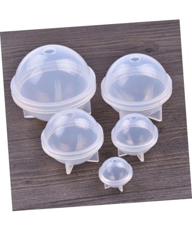 STOBOK 2pcs Silicone Molds for Resin Casting Ice Mold Mini Round Mold Coaster Molds Lamp Shades Silicone Jewelry Mold Epoxy Sphere Mold Resin Casting Molds Resin Mold Manual Ball White 4CM - Buy Online on SooperMarket.com