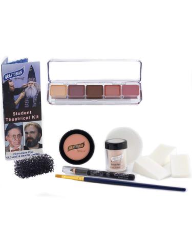 Student Theatrical Makeup Kit - Medium/Olive - Graftobian