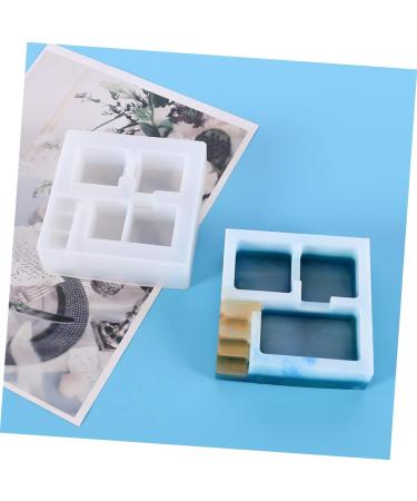 NUOBESTY 2pcs Box Flower Pot Mold Silicone Molds Resin Molds Holder Molds Simple Diy Mold Epoxy Storage Box Whitex2pcs 10.6X10.6X3.3CMx2pcs - Buy Online on SooperMarket.com