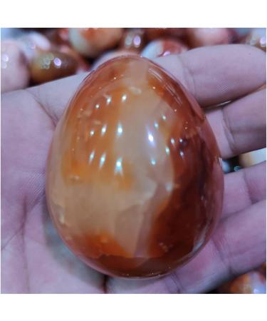 Crystal 1pc Stones Reiki 45mm Carnelian Agate Stones Orange Red Natural Sparkling Crystal Stone Stone Collection - Buy Online on SooperMarket.com