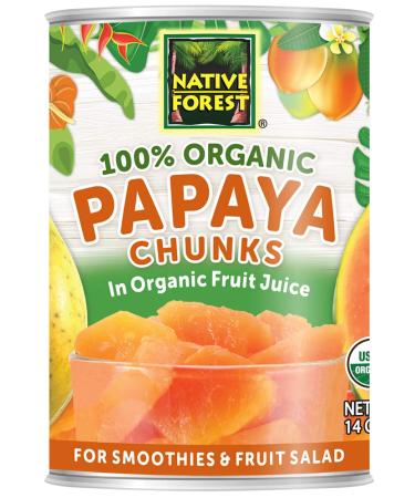 Native Forest Organic Papaya Chunks, 14 Ounce Cans (Pack of 6)