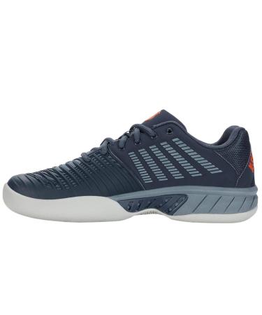 K-Swiss Men's Express Light 3 Carpet Tennis Shoe 43 EU Orion Blue Windward Blue Scarlet Ibis