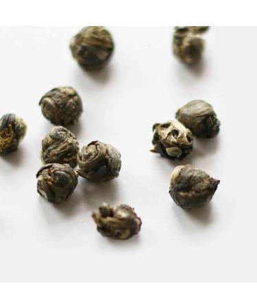 Teapro Dragon Pearl Jasmine White Tea - 15g Loose Leaf Tea in Compostable Zip Lock Pouch - Buy Online on SooperMarket.com