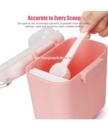 Toplive 2PCS Baby Milk Powder Dispenser Set - 800ml Airtight Container for Travel Feeding - Includes Spoon and Leveler - Buy Online on SooperMarket.com