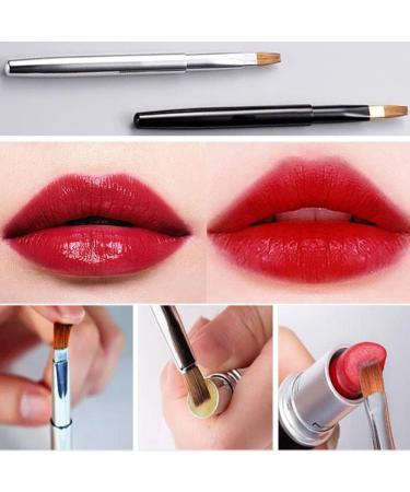 Jiangbihan Retractable Lip Brushes - 2 Pcs for Women | Travel & Daily Use - Buy Online on SooperMarket.com