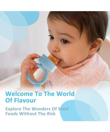 Mumez Baby Frucht Schnuller - Practical Baby Food Set for Self-Feeding | Pacifier Feed Dispenser & Freezing Tablets Included - Shop Now! - Buy Online on SooperMarket.com