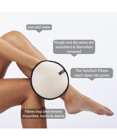 Face Halo Body Exfoliator & Polish - Dual-sided Mitt with HaloTech Fibers | Chemical-Free and Eco-Friendly | Gentle on All Skin Types | Saves Money with Just Add Water - Buy Online on SooperMarket.com