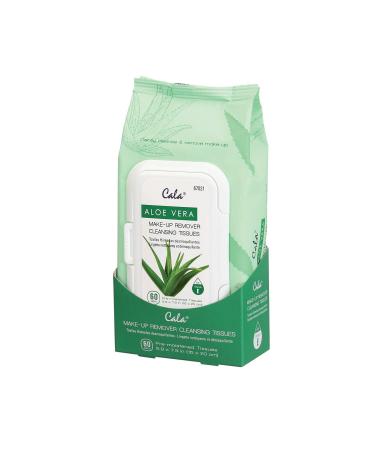 Cala Aloe vera make-up remover cleansing tissues 60 count, 60 Count