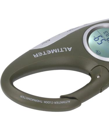 Fockety Multifunctional Digital Altimeter - Portable Hook Design Barometer Weather Forecast Clock Temperature & Height Display for Hiking - Buy Online on SooperMarket.com