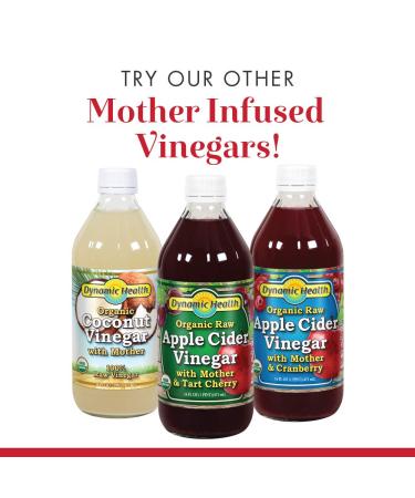 Organic Raw Apple Cider Vinegar with Mother - 16 fl oz | Dynamic Health Laboratories - Buy Online on SooperMarket.com