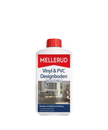 Mellerud Vinyl & PVC Designboden cleaner & care shiny |1 x 1 l |Reliable cleaning agents for cleaning vinyl design PVC and linoleum floors 1 L (1 Pack)
