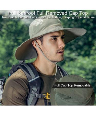 Cooltto Wide Brim Sun Hat - Waterproof Breathable for Fishing, Hiking, Camping | Army Green - Buy Online on SooperMarket.com