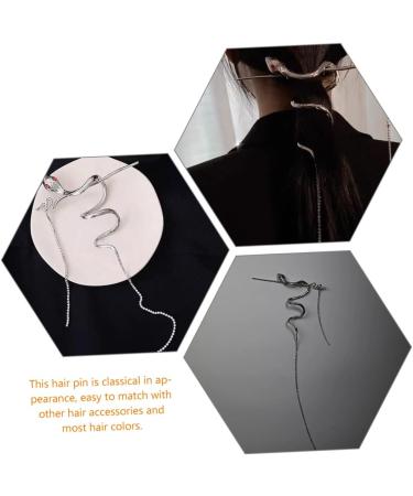 Mikinona Hair Pin Hair Fork Clip Updo Hair Accessories Snake Hair Sticks Snake Accessories For Women Hair Sticks For Bun Hair Stick China Metal Serpentine Miss - Buy Online on SooperMarket.com