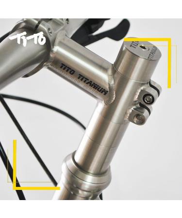 TiTo Titanium Bicycle Headset Spacer Set - 1-1/8 Inch 5-30mm - Threadless Stem Spacers for MTB, BMX, Road Bikes - Glossy Finish - Buy Online on SooperMarket.com