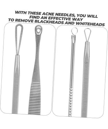 Mikinona 1 Set Blackhead Removal Tool Accessory Face Scraper Tool Pores Daily Use Needle Cell Clamp Portable - Buy Online on SooperMarket.com