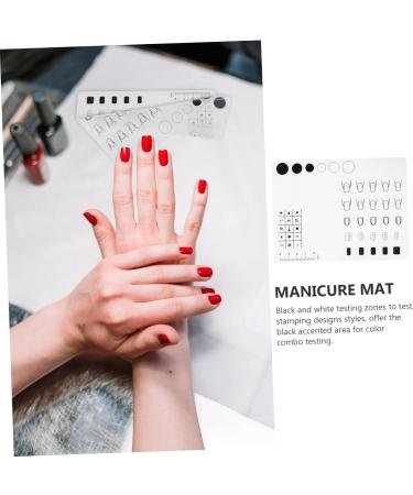 minkissy 1pc Silicone Manicure Pad Silicone Pad White Printing - Buy Online on SooperMarket.com