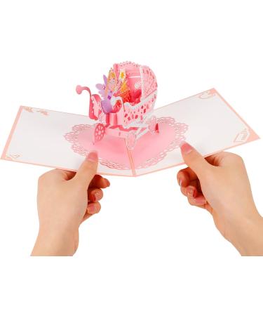 Auxsooul 3D Pop-Up Baby Cards | Unique Handmade Greetings for Newborn Boys | Perfect Birth & Birthday Congratulations - Buy Online on SooperMarket.com