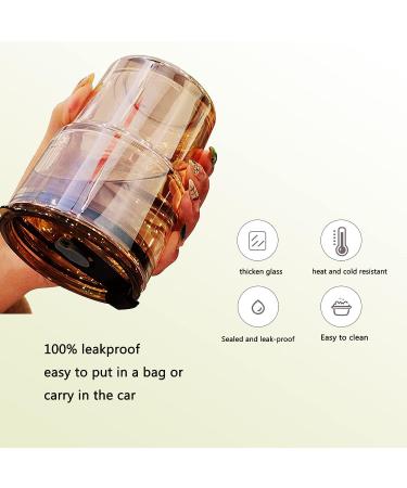 BLUEPOLAR 13oz Amber Tumbler Water Bottle with Straw and Lid - Insulated Glass Coffee Mug - Buy Online on SooperMarket.com