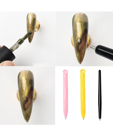 Pen For Eye Gel Polish Nail Art Steel Ball Pen Portable DIY Nail Dotting Tool Manicure Tool Strong Pen Diy Nail Art Manicure Tool Nail Magnet Pen For Steel Ball Black - Buy Online on SooperMarket.com