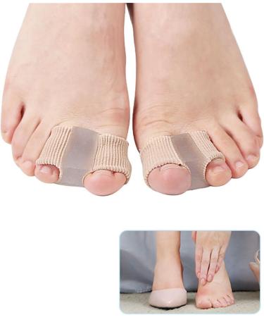 Bunion Corrector Toe Spacers with Gel Lining - Breathable Fabric, Double Loops Soothing Socks - One Size - Buy Online on SooperMarket.com