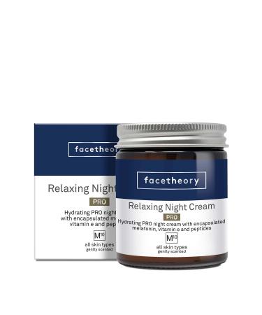 facetheory Relaxing Night Cream M10 PRO - Dry Skin Night Cream Restoring Night Cream Contains Melatonin Face Moisturizer Night Vegan & Cruelty-Free Made in UK | Scented | 50 ml M10-PRO